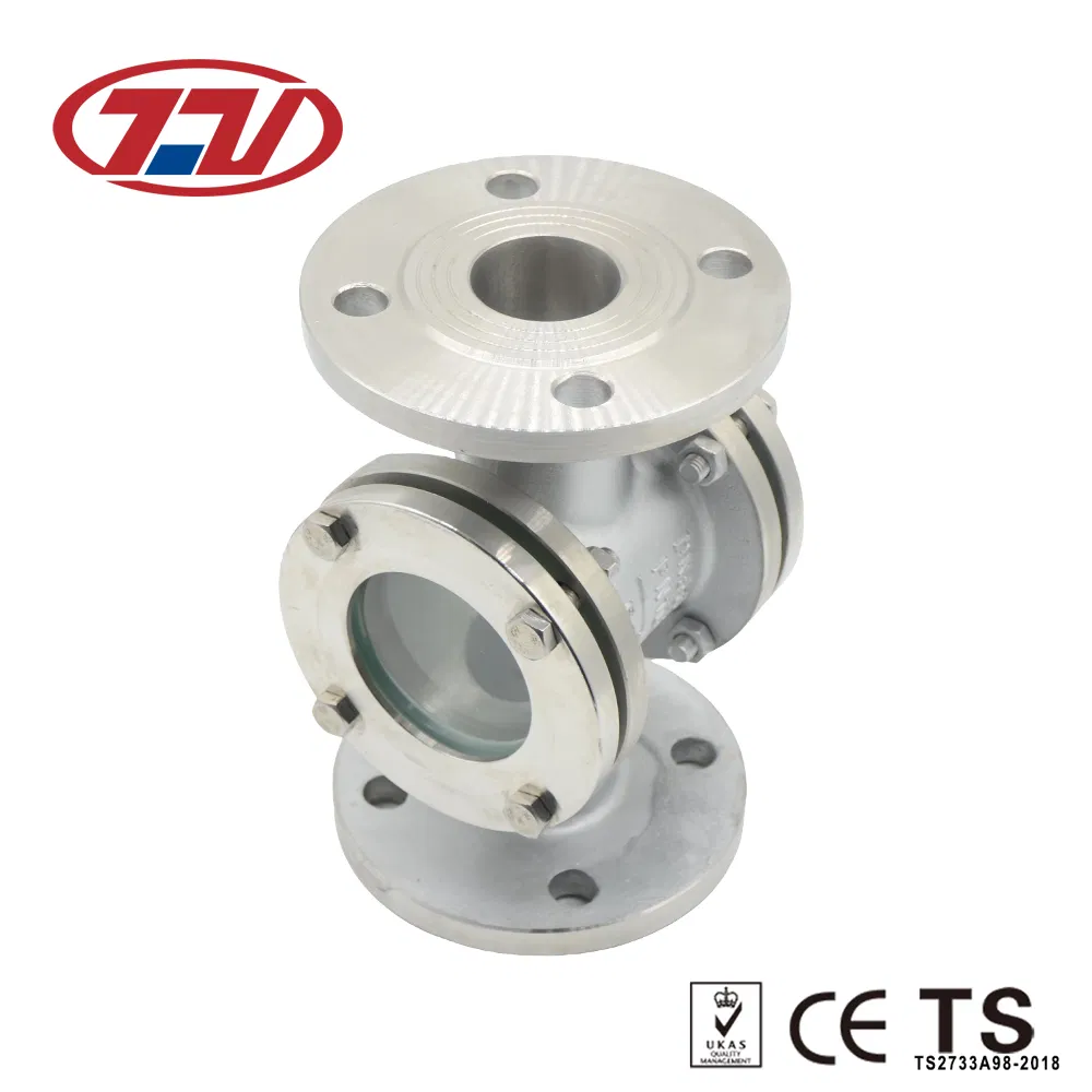 Stainless Steel Bellows Tube Tubular Double Window Cross Type Sight Glass