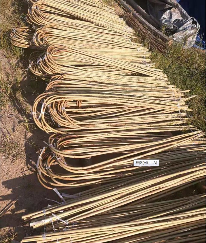 U-Shaped Bamboo Pole/Bamboo U-Shaped Flower Rack