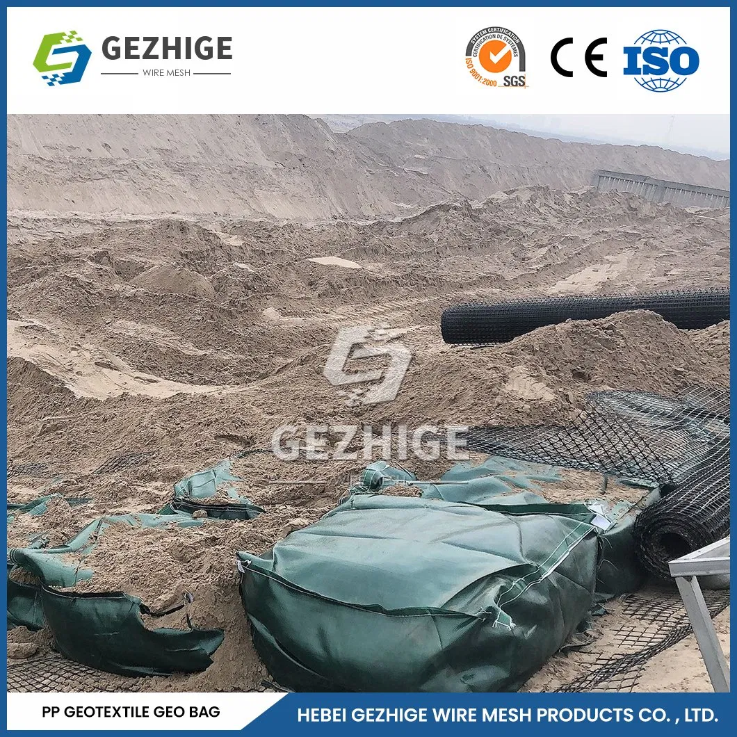 Gezhige 2.0-4.0mm Wire Thickness PVC Gabion Factory 2.0*1.0*0.5 M Hexagonal Gabion Box Net China Non-Toxic PP Gabion Bag