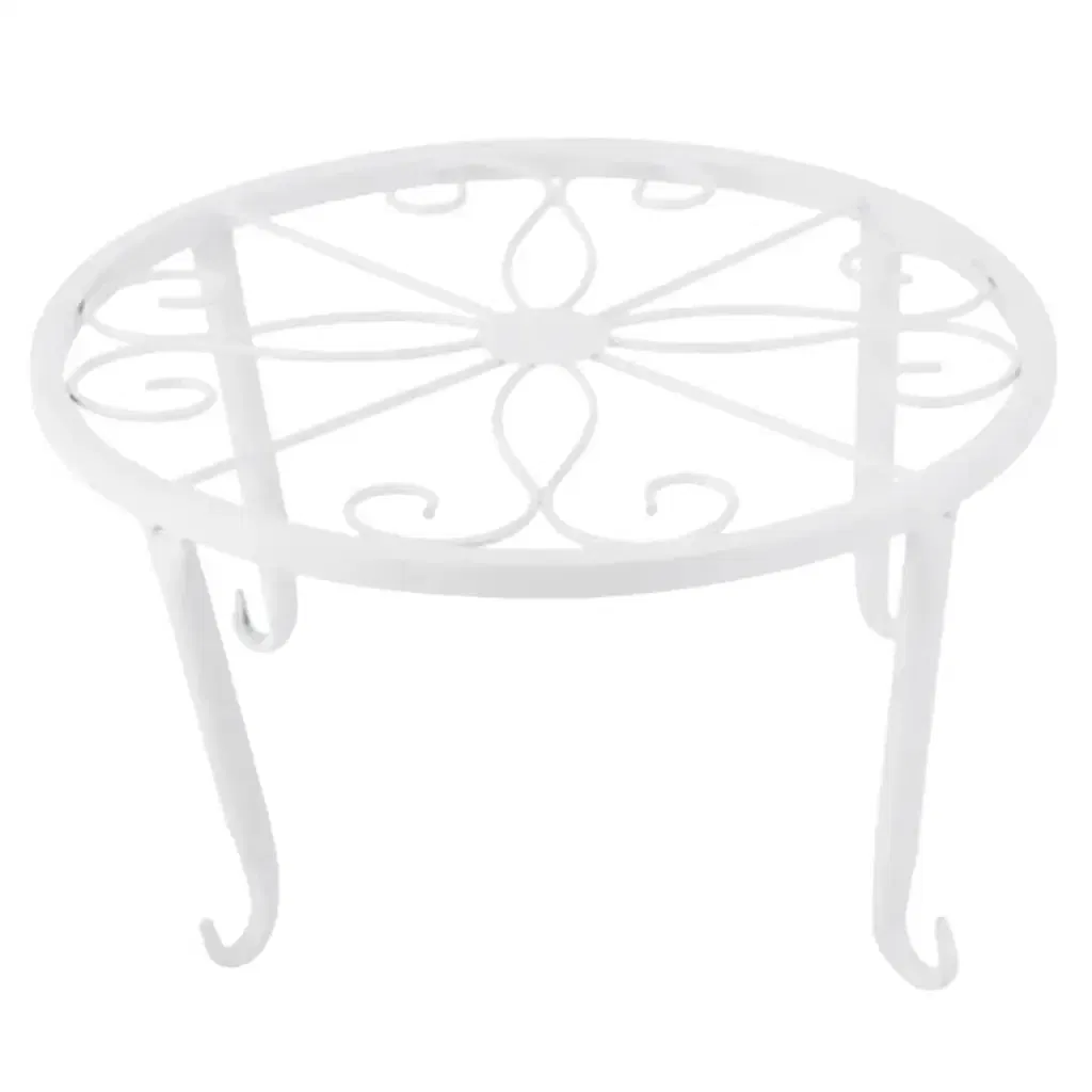 Iron Art Pot Holder Metal Plants Stand Flowerpot Holder Flower Pot Supporting Indoor Outdoor Garden Decor
