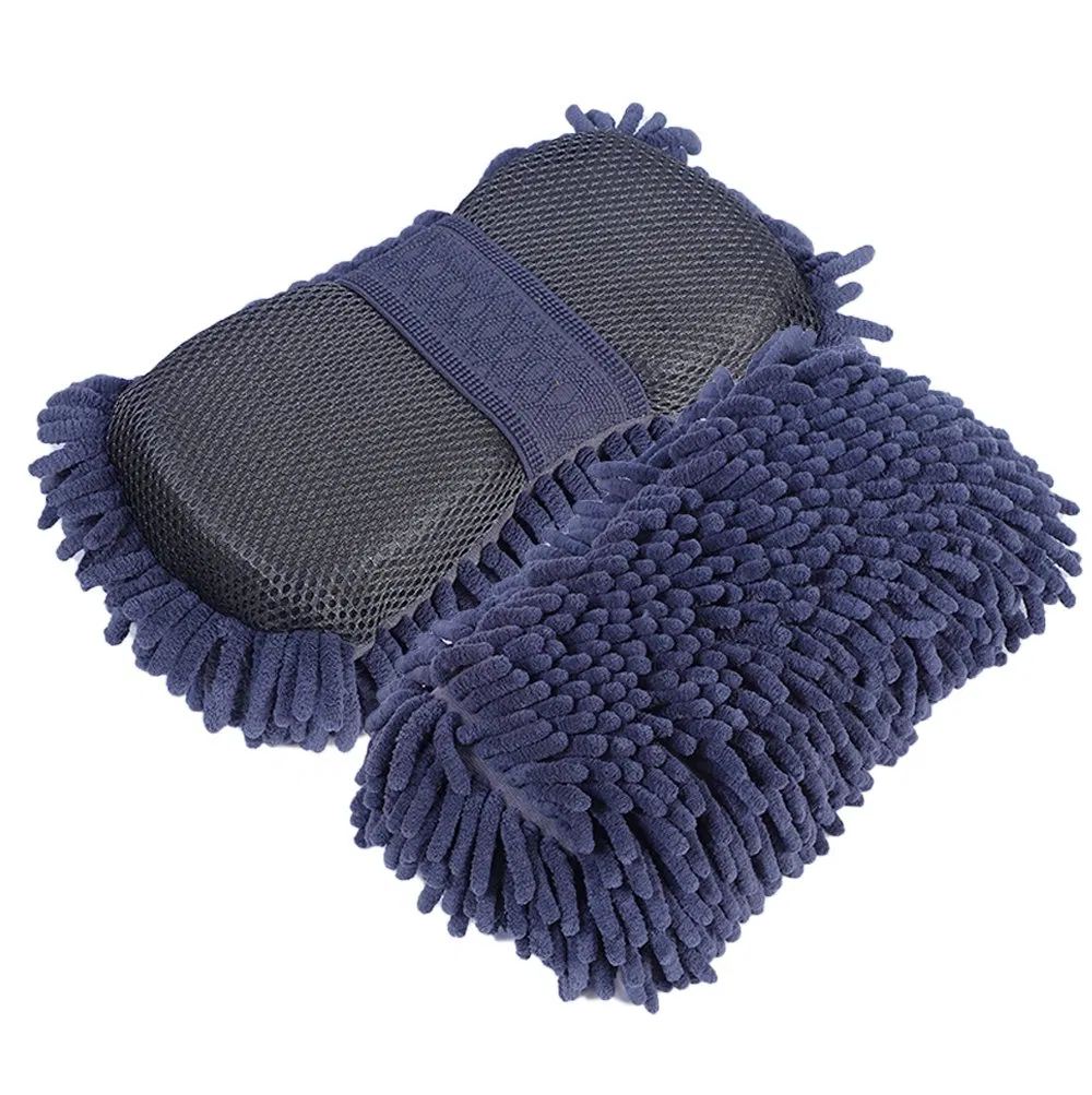 8 Shape Scratch Free Chenille Microfiber Truck Boat Motorcycle Car Wash Sponges