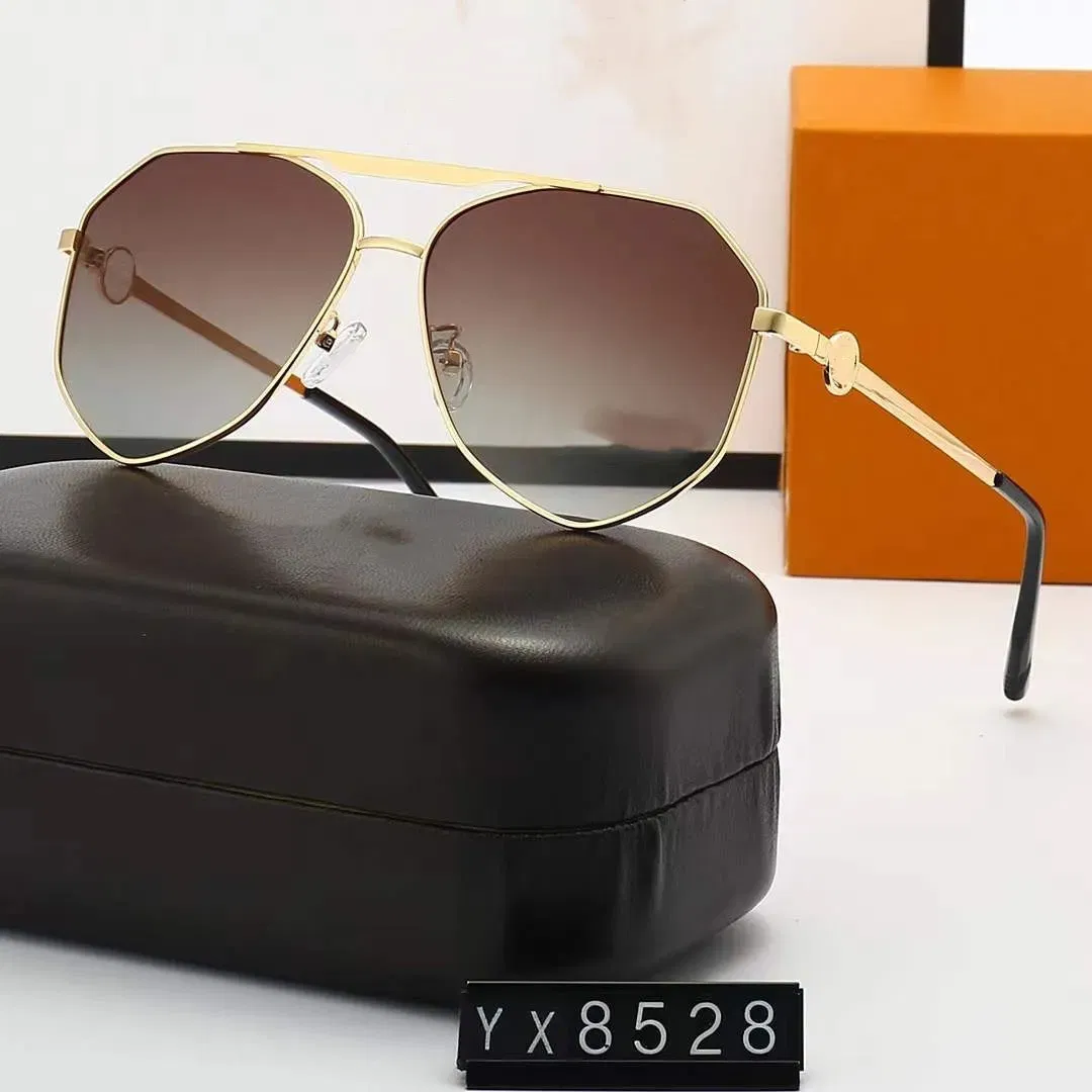 Luxury Designer Sunglasses Lady Men Polarized Protection Trendy Retro Color Mirror Lens UV Blocking Sunglasses