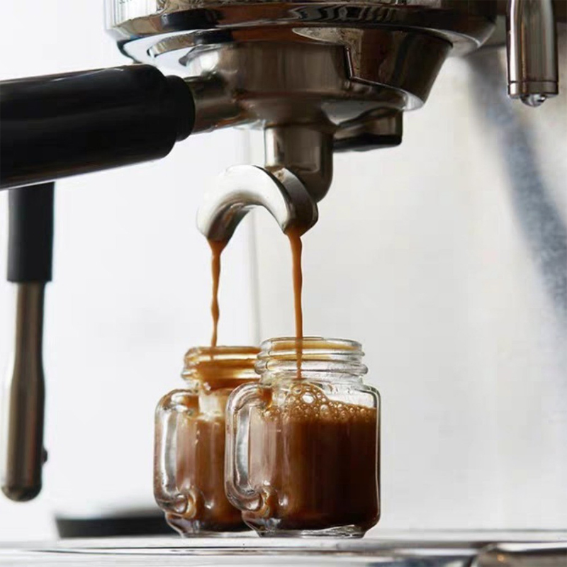 Mini Transparent Glass Bottle Coffee Concentrate Bottle Glassware Glass Cup with Handle