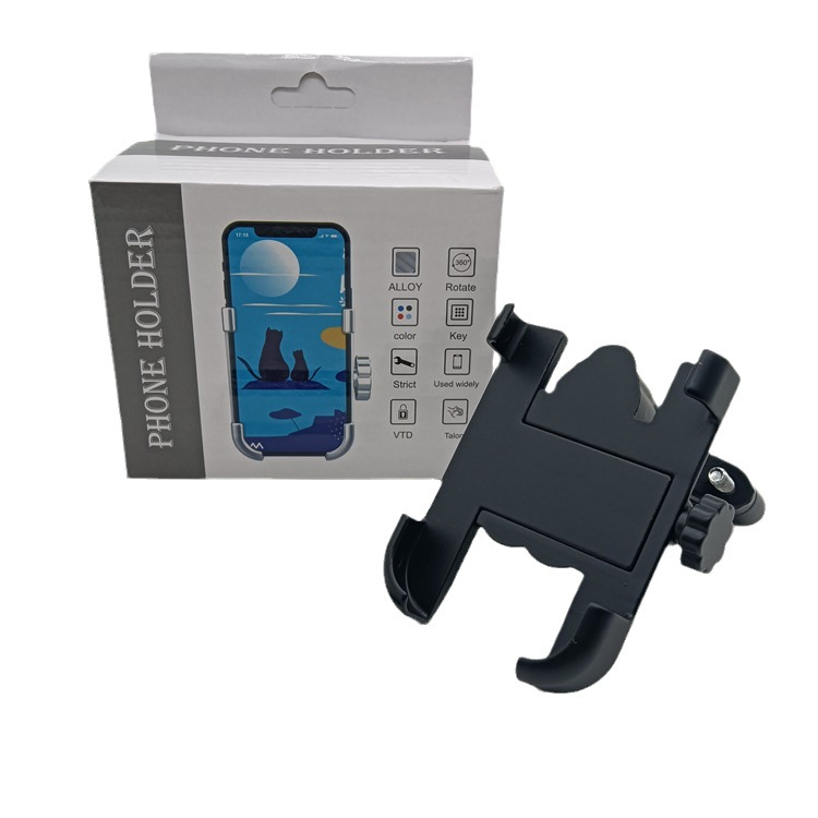 Yh2255 Anti-Shock Aluminum Alloy 360 Degree Adjustable Cycling Bike Motorcycle Phone Holder