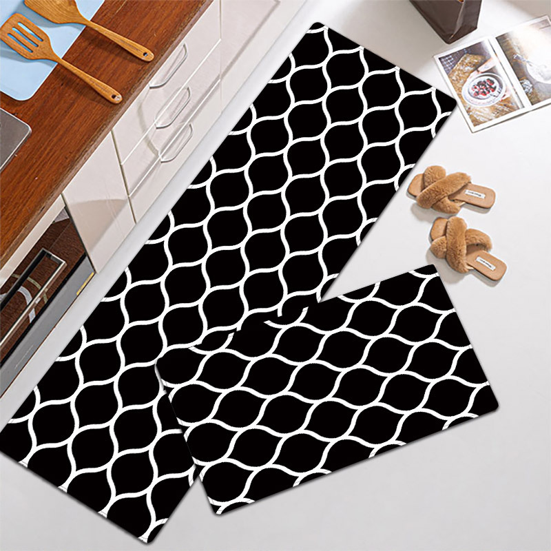 Kitchen Anti-Slip Waterproof / Water-Resistant Wear-Resistant Carpet Kitchen Decoration Carpet Floor Mat Doormat