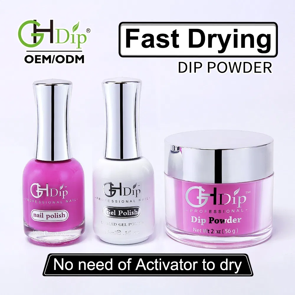 Fast Drying DIP Powder Colors Match Gel Polish and Nail Lacquer