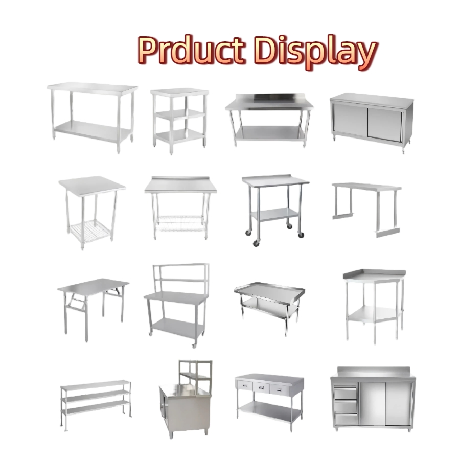 Multifunctional Stainless Steel Cupboard Incorporating Refrigeration Worktable