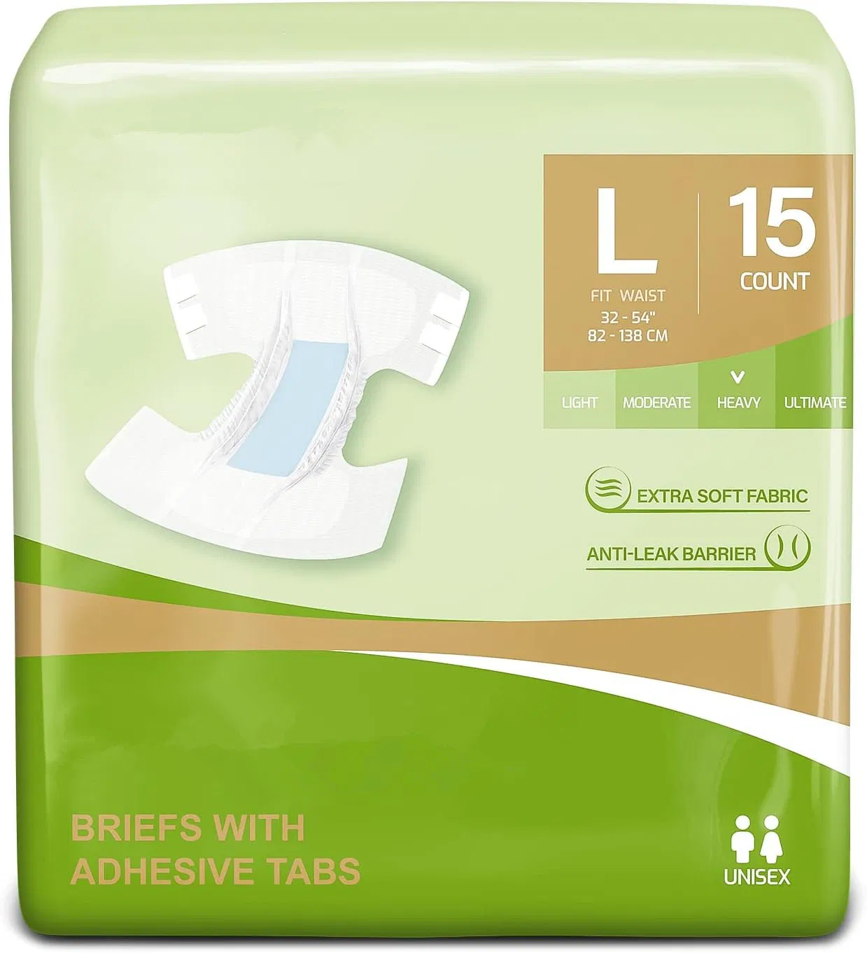 Premium Soft Breathable Adult Diapers for Incontinence Relief