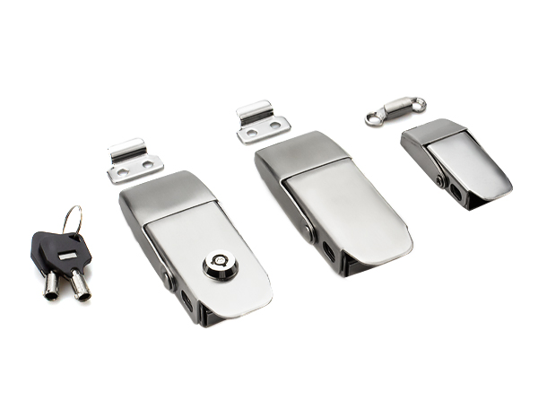 Polished Zinc Alloy Concealed Toggle Latch Draw Hasp