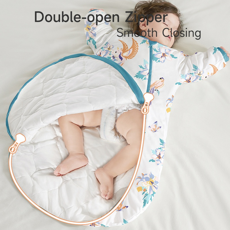 Intelligent Kid's Sleeping Bag Constant Temperature Technology Baby Pure Cotton Sleeping Sack
