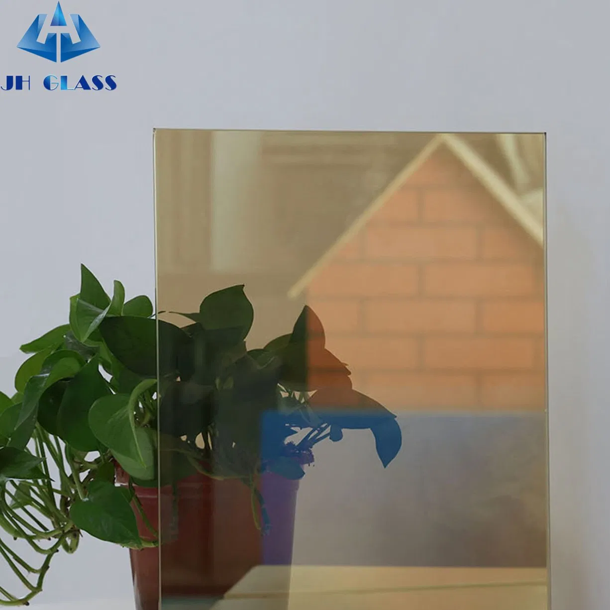 8mm, 10mm, 12mm, 15mm 19mm Golden/Silvery Reflective Glass for Facade