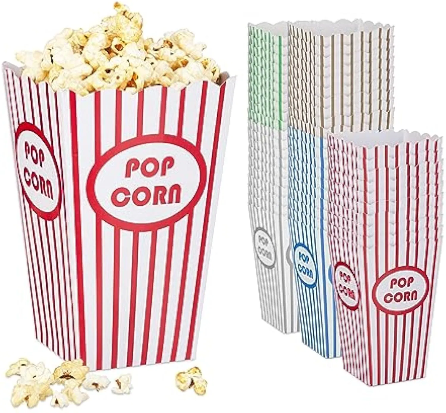 Одноразовое квадратное ведро для попкорна