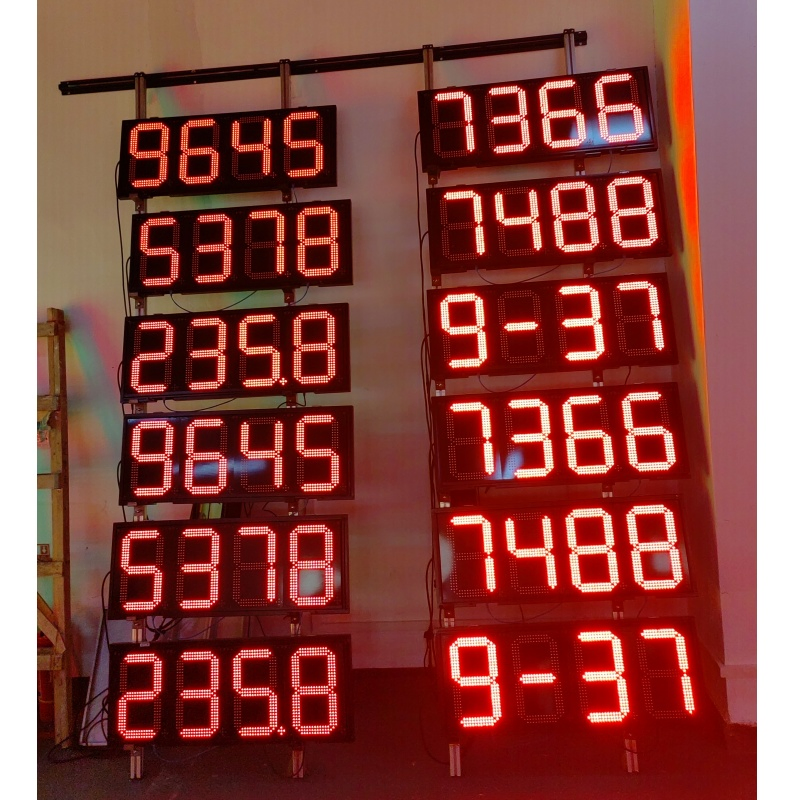 Hot Sale 7 Segment LED Display 10 Inch Gas Station Sign LED Petrol Price Digital Display Price
