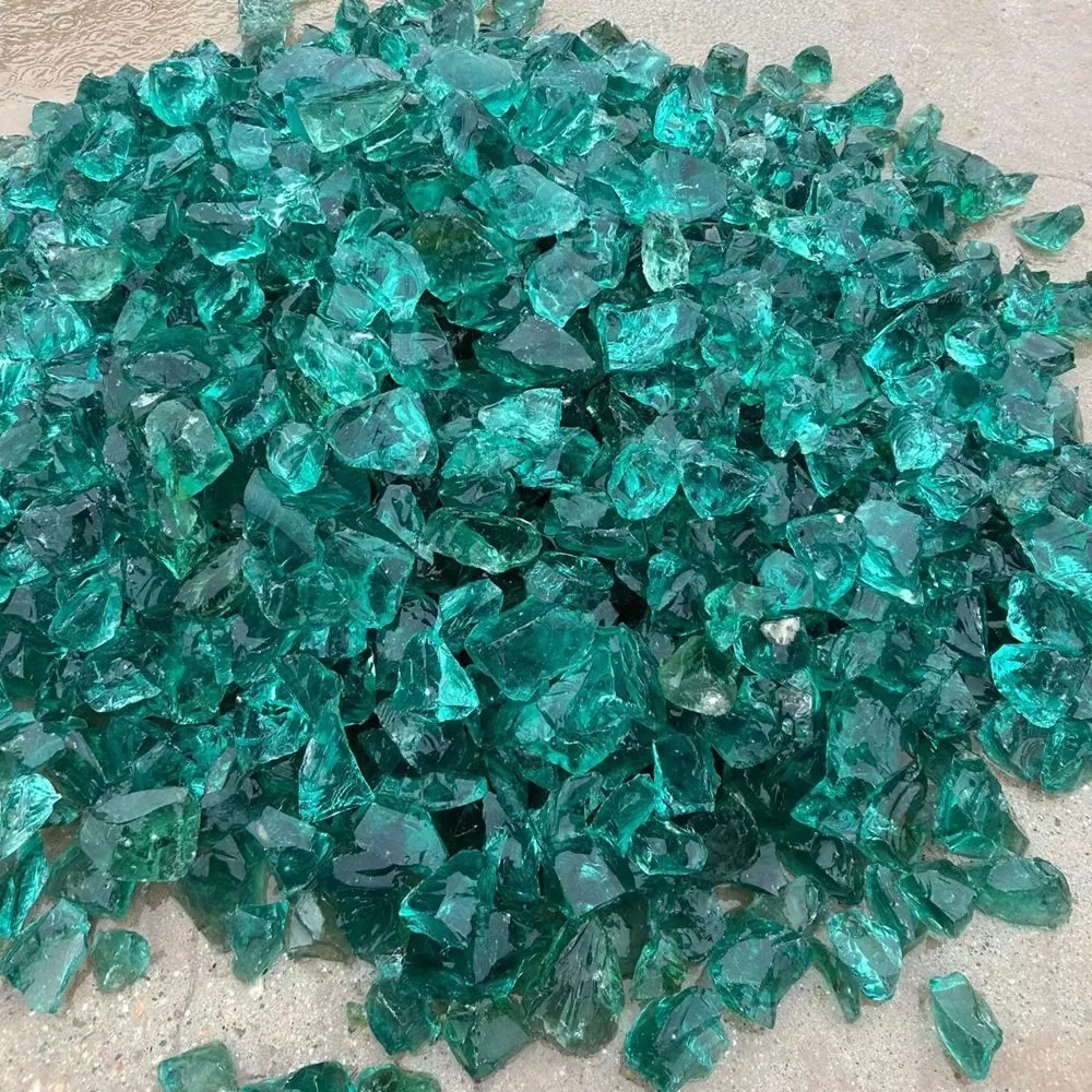 Solid Structure Slag Glass Rocks for Home & Garden Decoration Clear Crystal Stone