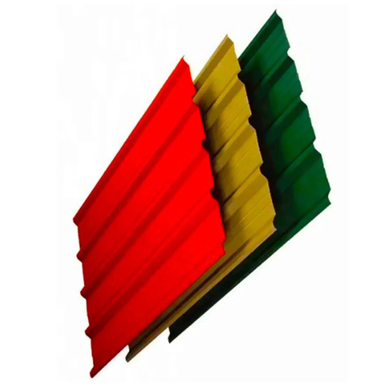 Galvanized Corrugated Roofing Steel Sheet Green Color for Building Construction Hardware