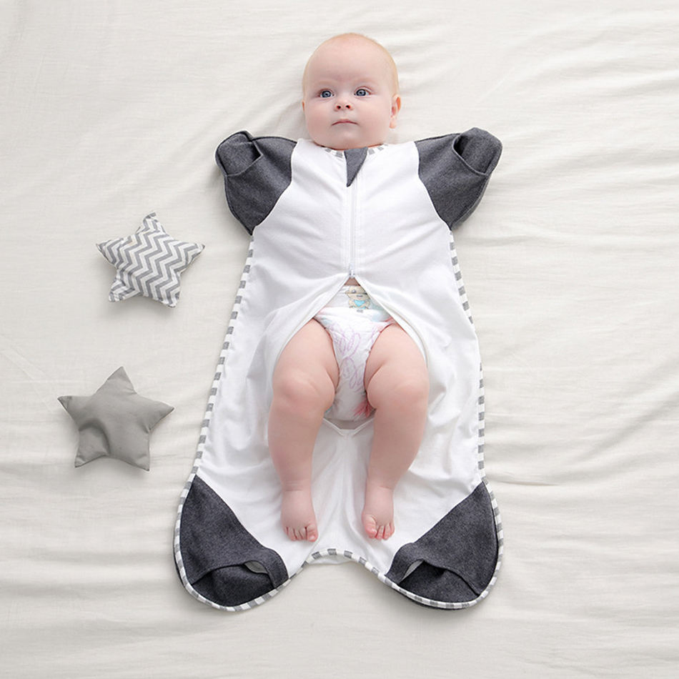 Newborn Baby Anti-Jump Swaddle Blanket Towel Soft Anti-Kick Sleeping Bag Sleep Sack