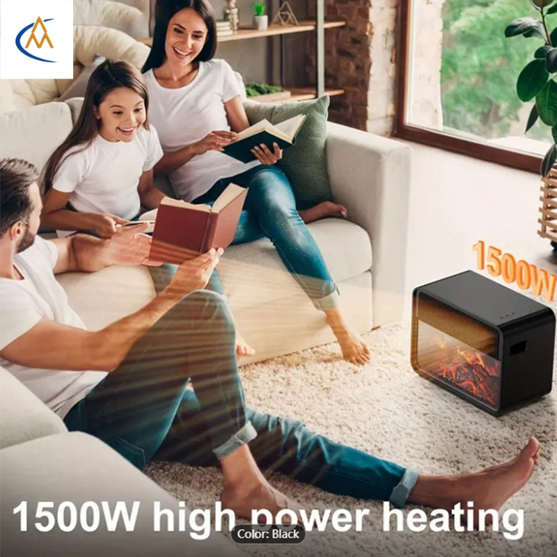 Электрический камин-обогреватель с эффектом пламени