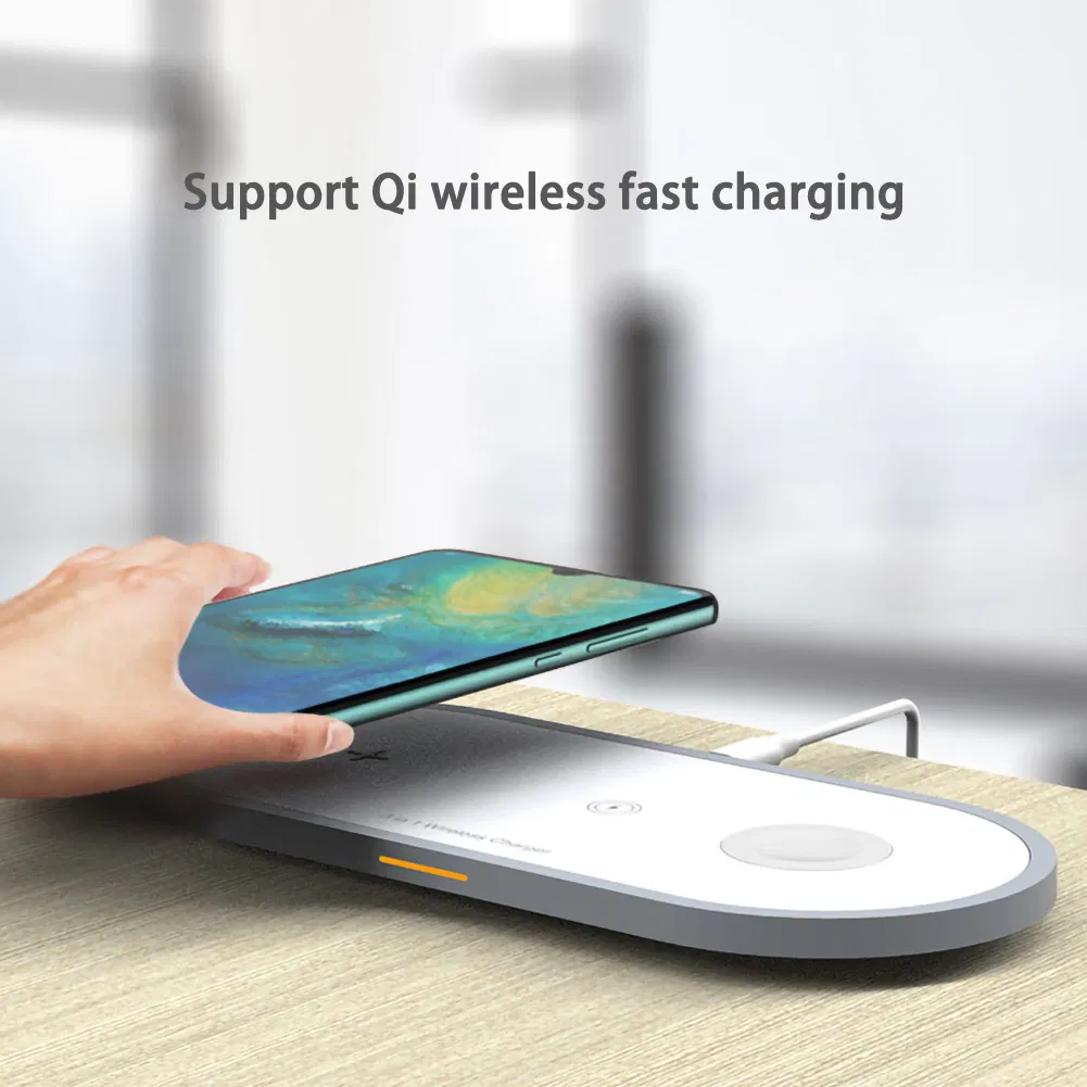 Fast Multi for Mobile Phone and Watch Wireless Charger 10W 3 in 1 Charging Power Bank