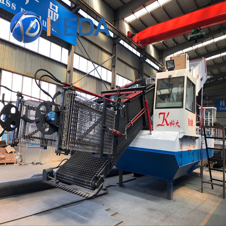 Малый полуавтоматический водный комбайн Keda для уборки водорослей