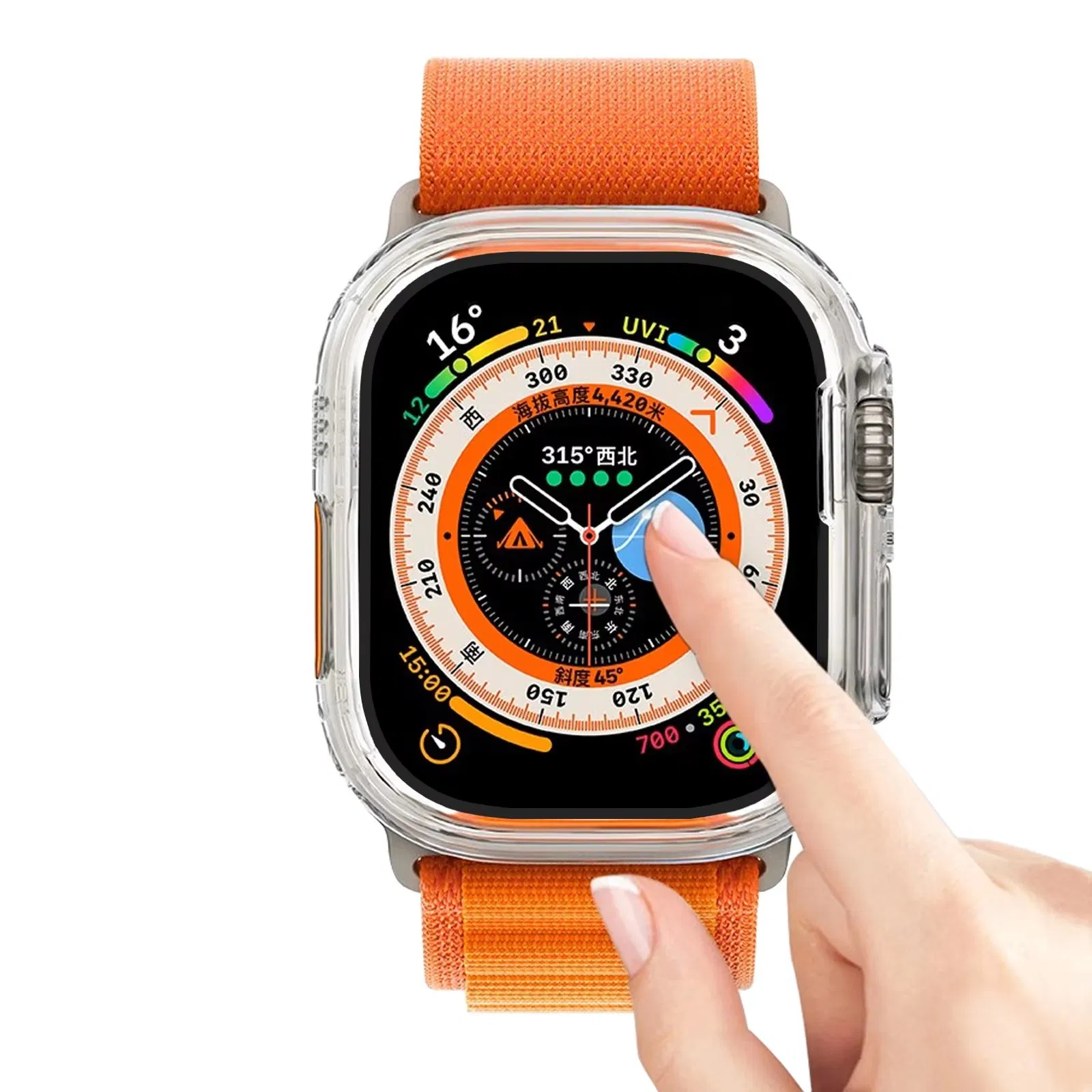 Набор для установки защитного стекла на Apple Watch