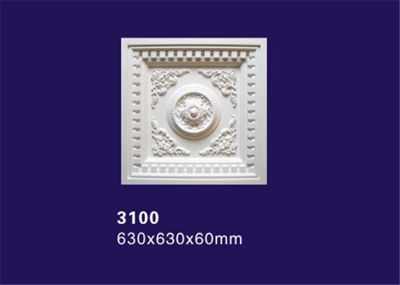 Square /  Rectangular Design 	Polyurethane Ceiling Medallion / Lamp Medallion for Ceilings