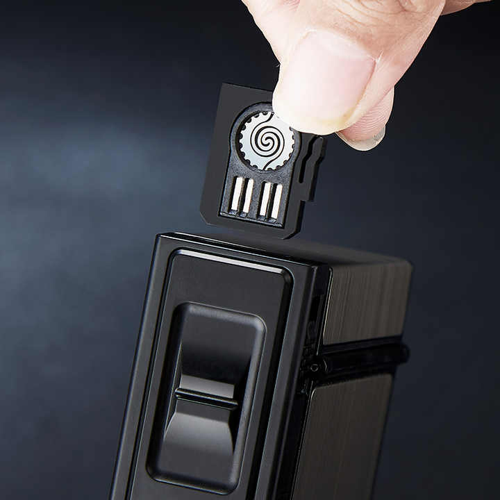 20 PCS Whole Pack Cigarette Case with USB Lighter Cigarette Box