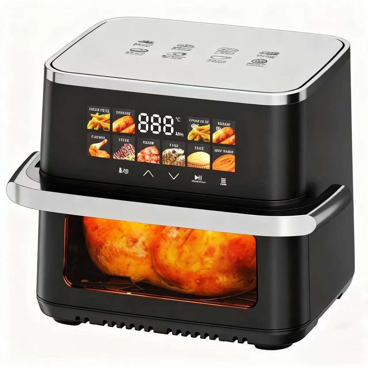 Large Capacity, Non-Stick Basket, Adjustable Temperature Control for Healthy Low-Fat Home Kitchen Cooking Oil-Free Smart Air Fryer