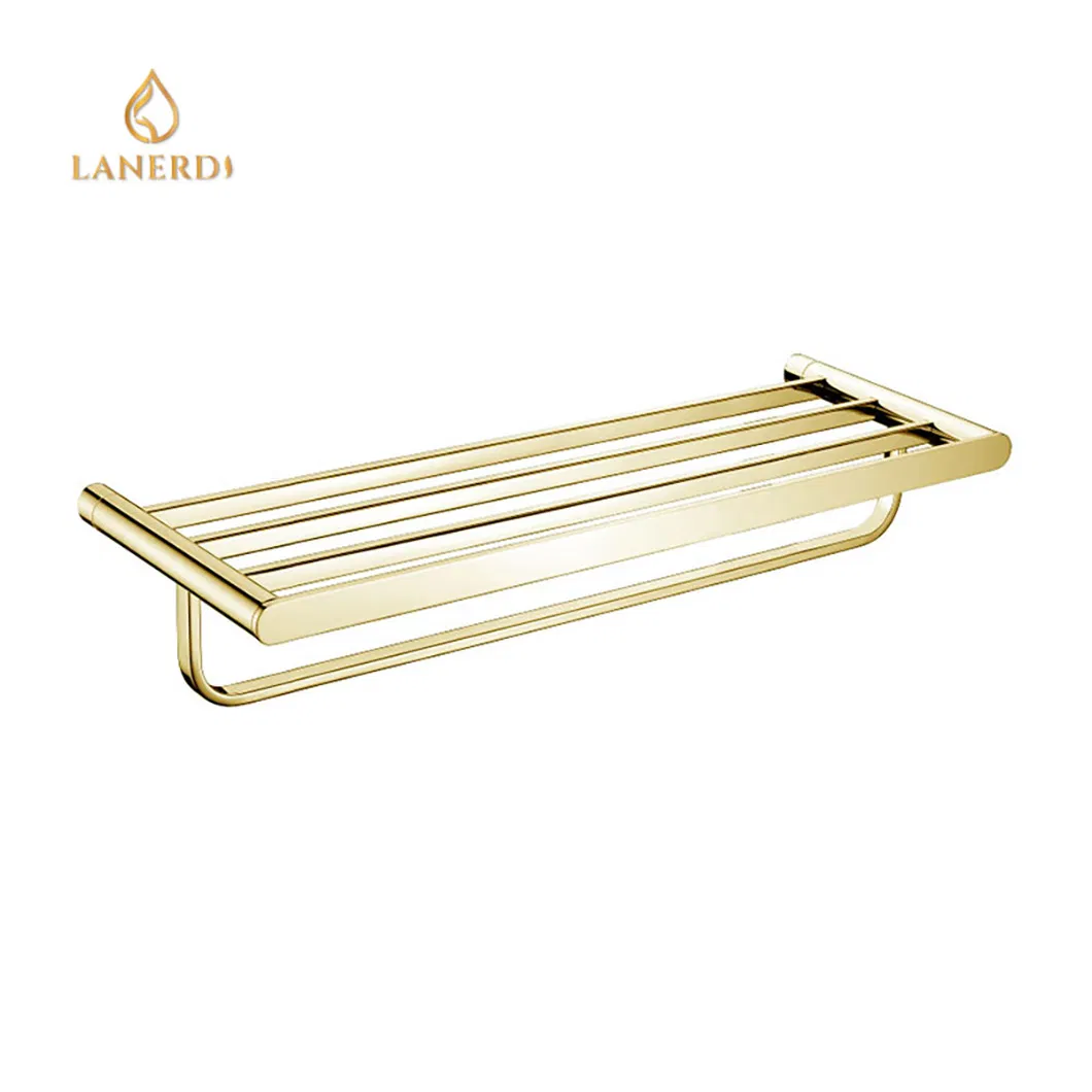 Набор аксессуаров для ванной из нержавеющей стали в золоте