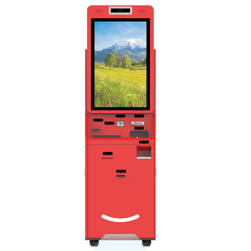 27 Inch Display Touch Screen Self Service Banking Bill Payment Terminal Kiosk Crypto Currency ATM Machine
