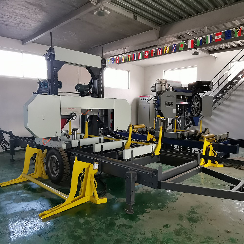 Станок ленточнопильный горизонтальный автоматический по дереву