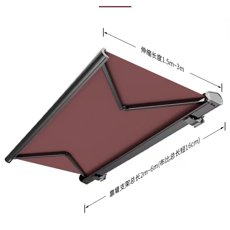 Stylish Shade Sails and Cassette Awning for Outdoor Balcony and Restaurant