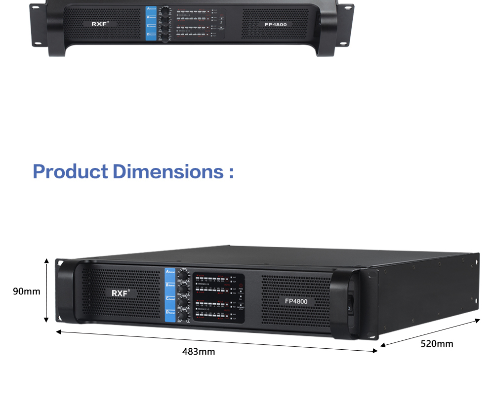 Fp2400 400W*2 Professional Audio Power Amplifier for Home Audio Power Amplifier