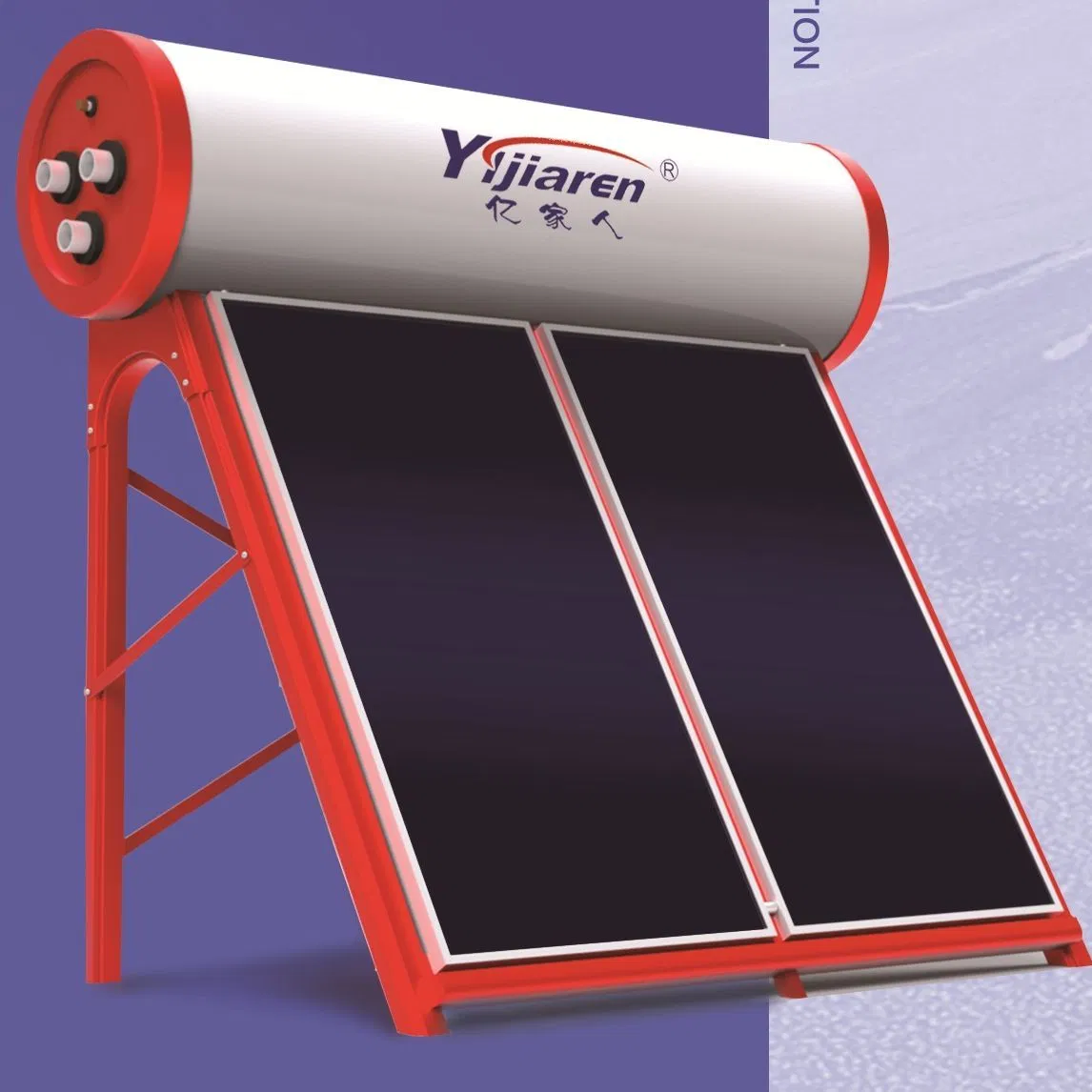 Плоский солнечный водонагреватель под давлением для дома и отеля