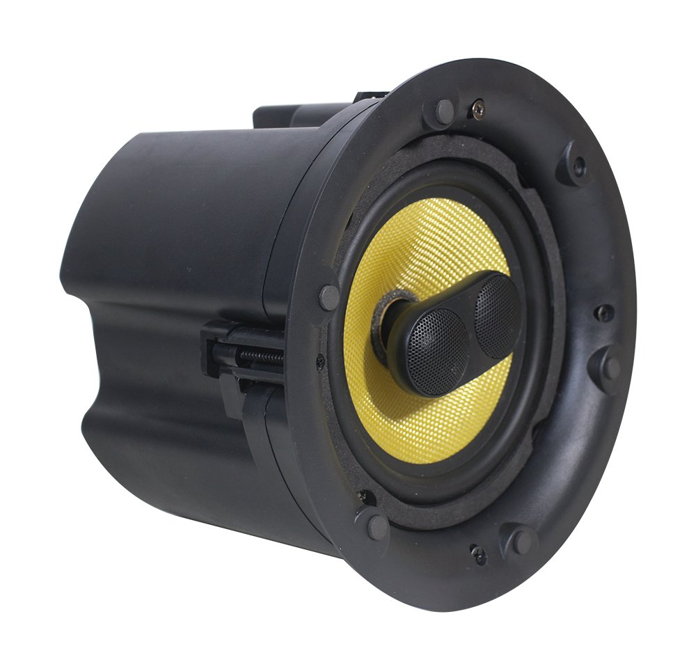 High Performance 2-Way 6.5 Inch 50W Poe++ 24VDC Powered Dante Network AES 67 Speakers Dual Voice Coil Dual Tweeter