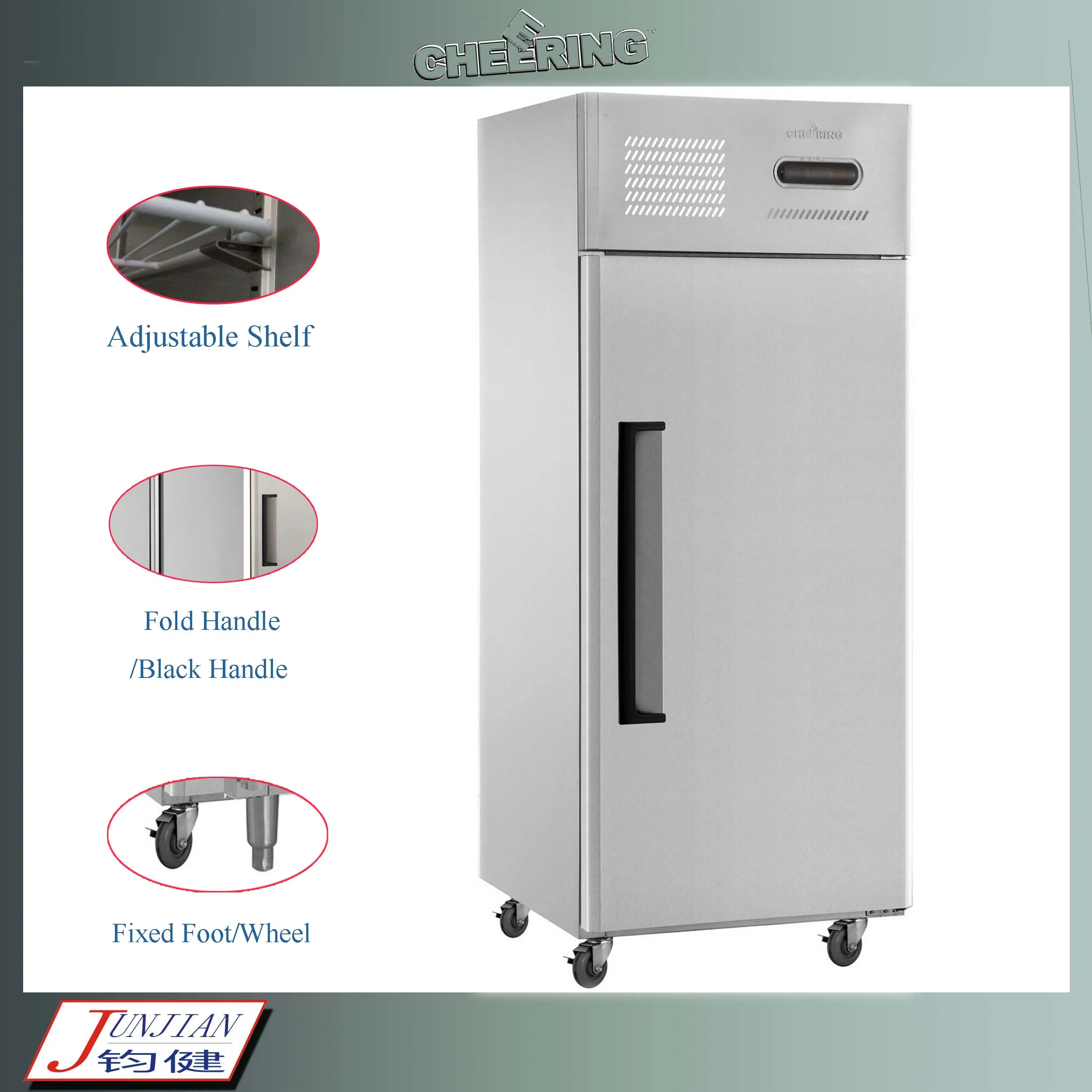 Commercial Grade Vertical Freezer with Dual Temperature Control