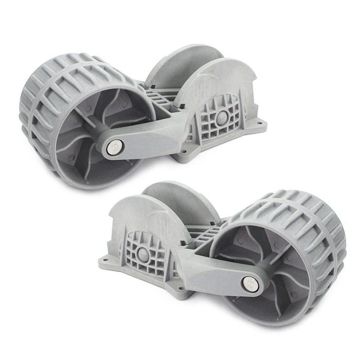 Flip-up Inflatable Boat Wheels Dinghy Wheels 2PCS for Boat Trailer