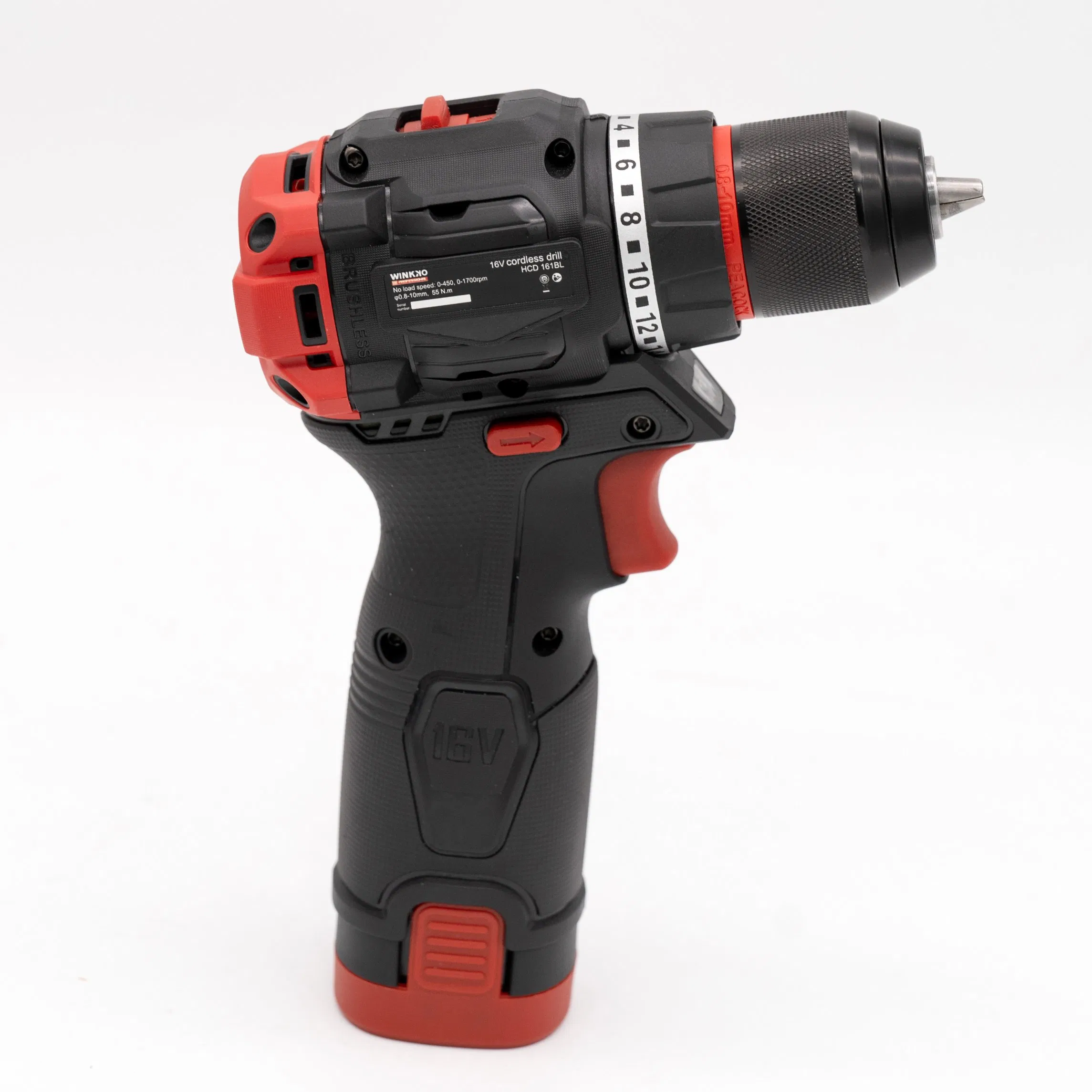 Аккумуляторный шуруповерт-дрель Winkko 55 Н·м, 12В/16В