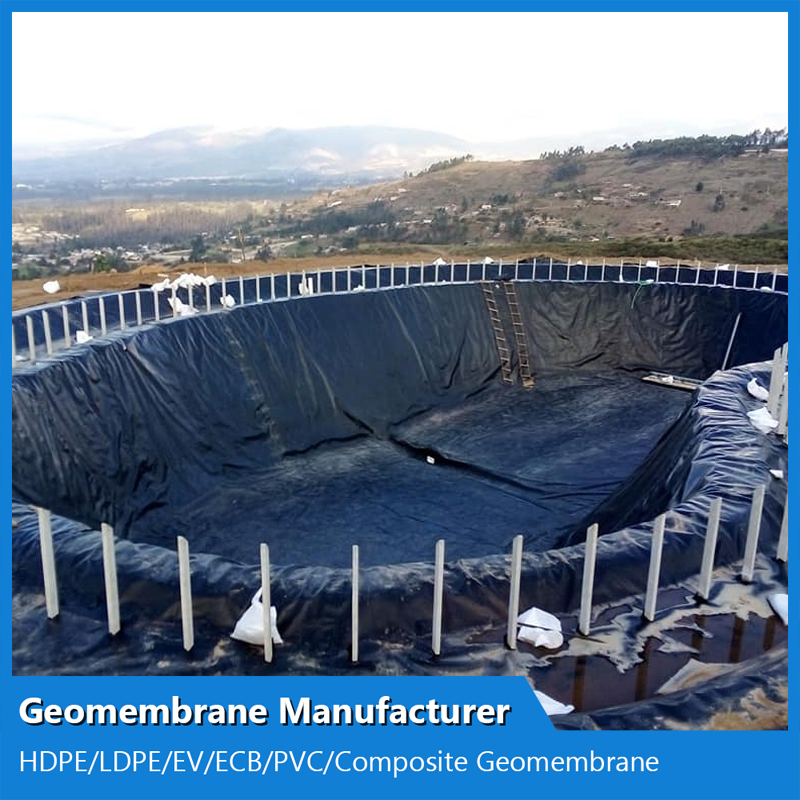 0.2 - 2mm Geomembranes Film for Artificial Lake Pond Liner HDPE Geomembrane