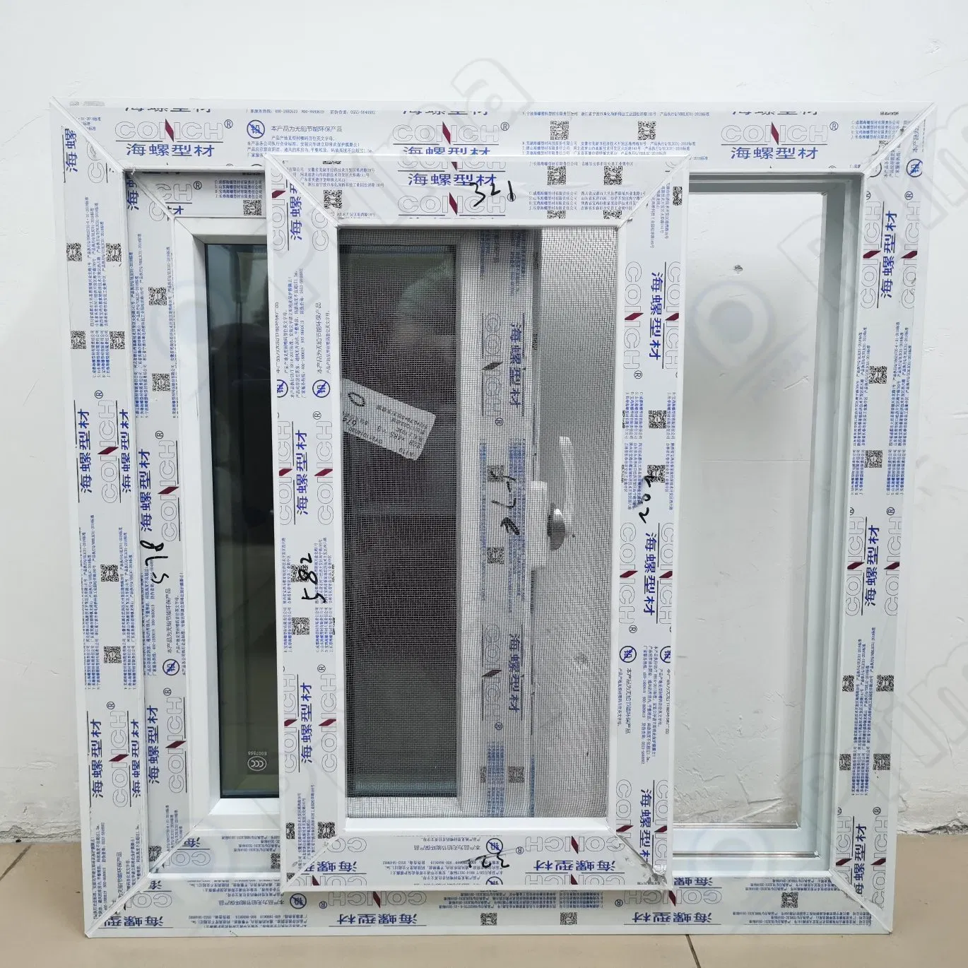 Prima Best Selling Modern Plastic UPVC Sliding Casement Window