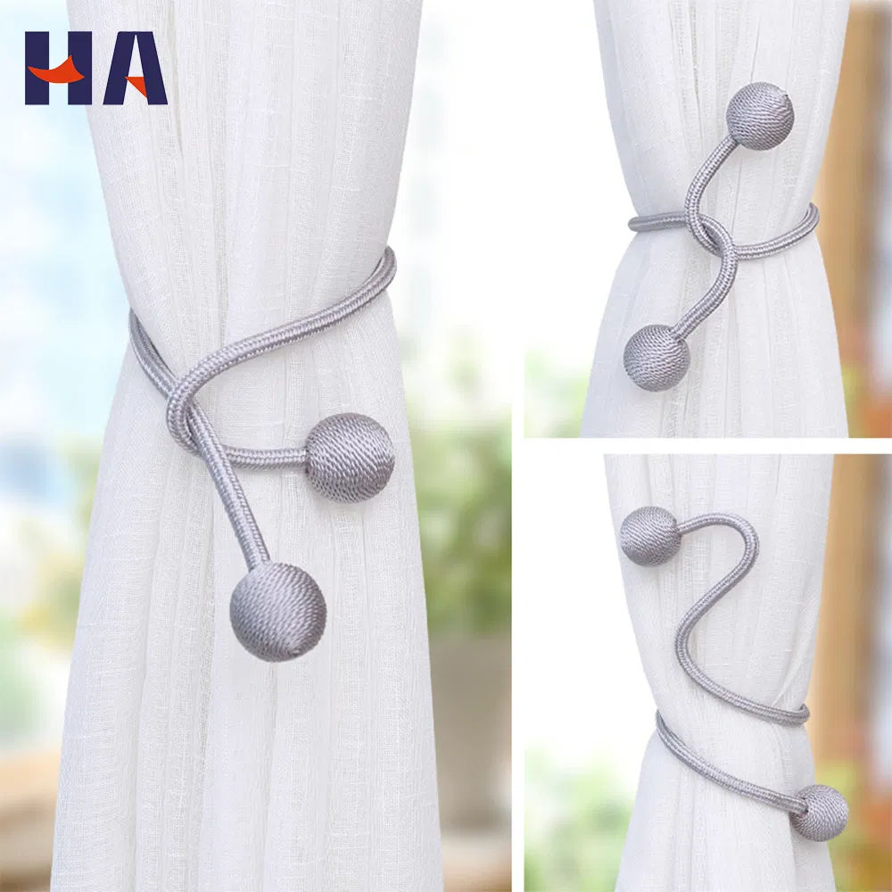 High Quality Modern Customized Colors White Curtain Accessories Tiebacks Hook Buckle Tieback Black for Draperies Decorative