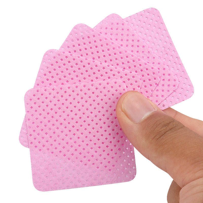Eyelash Extension Glue Remover Wipes, Clean and Residue-Free Non-Woven Cleaning Cotton Pads