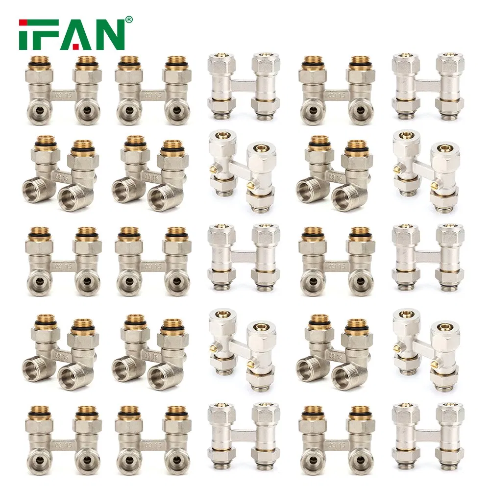 Ifan Heating System Brass H Valve Straight Angle Radiator H Valve