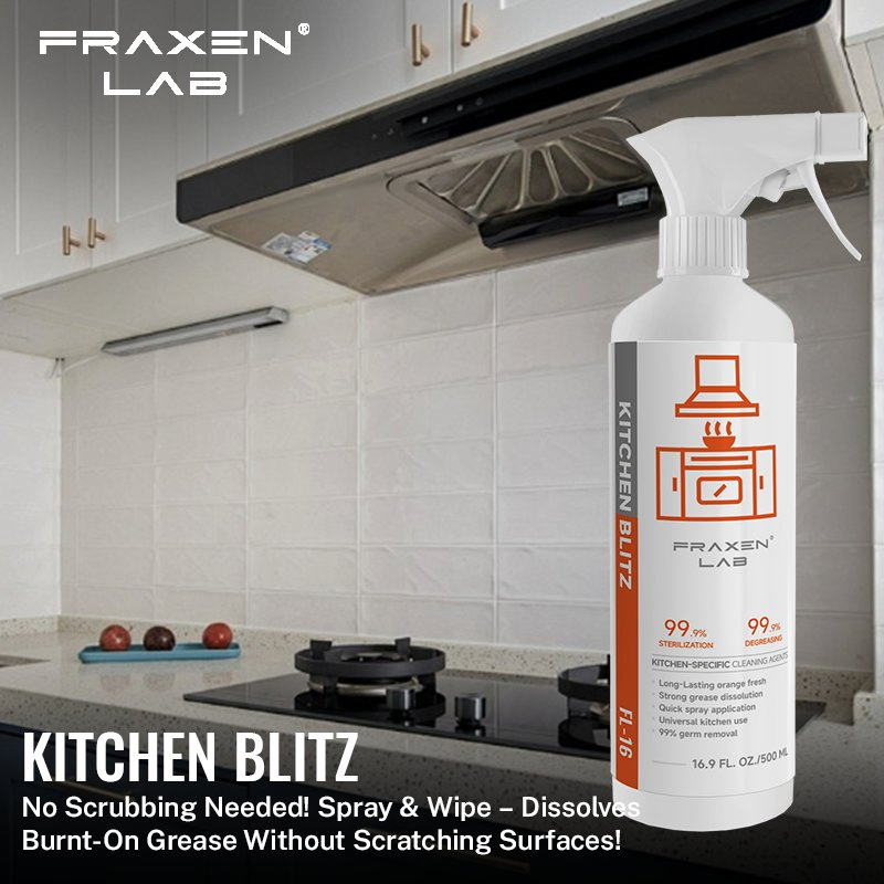 Wholesale Factory Direct Home Kitchen Cleaning Products Oil Cleaner Spray Multi-Purpose Kitchen Grease Cleaner Suitable for Stoves, Ovens, Grills
