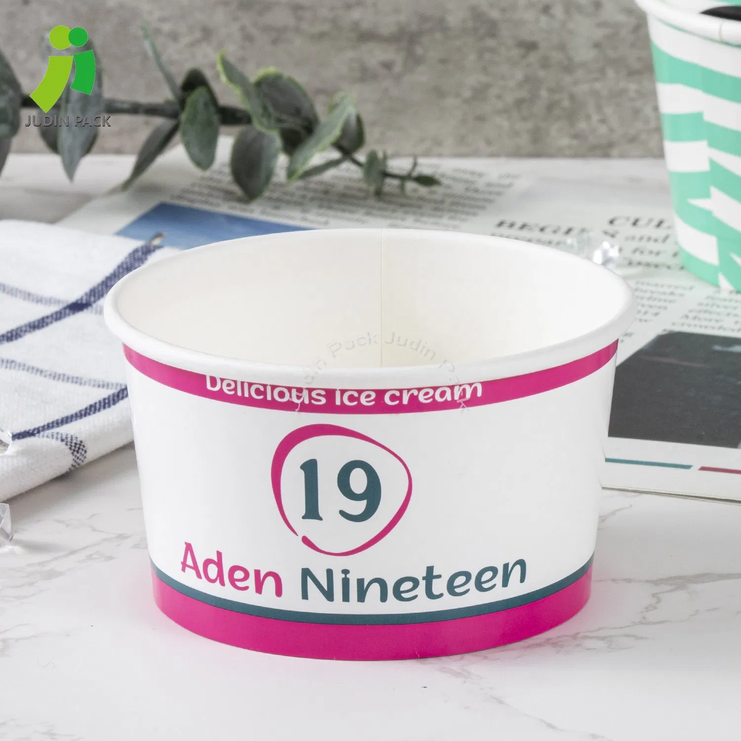 Wholesale Custom Disposable Take Away Cold Ice Cream Cup 3oz-32oz