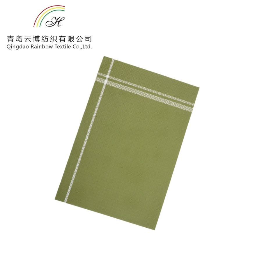 Custom Wholesales Rectangle Luxury PVC Non Slip Placemat Polyester Placemats Table Place Mat