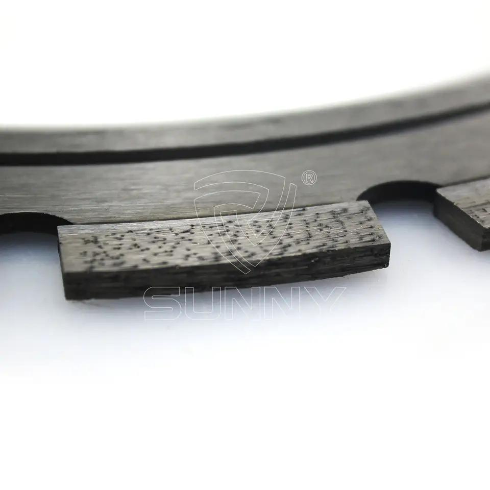 Sunny Tools Hard Medium Soft Bond Laser Welded Segmented Diamond Circular Ring Saw Blade for Concrete Asphalt