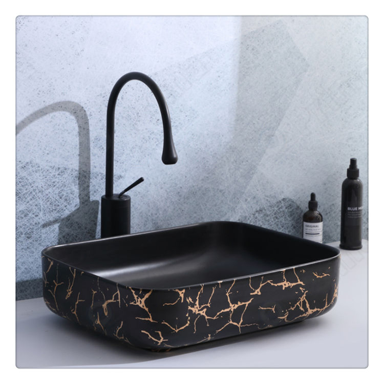 Ceramic Black Pedicure Sink Ceramic Bowls Moroccan Sink