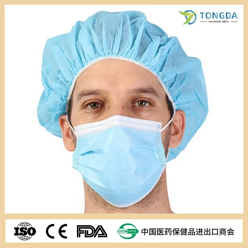 Factory Direct Supply Disposable Elastic String PP Bouffant Caps