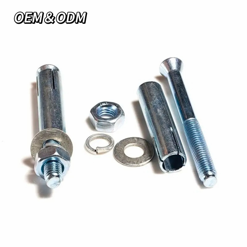 Chinese 5/8 X 5" M6 M8 Zinc Plated Galvanized Carbon Steel Grade 8.8 Expansion Wedge Anchor Bolt 3/8