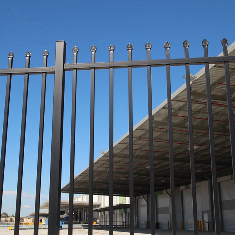 Galvanized Steel Picket Fencing Garden Fence Powder Coated Panel Fence Metal Wrought Iron Fence